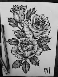 Drawing Of Roses Dibujo De Rosas Black And White Drawing Of Roses Bluerosetattooideas Cuterosetattooide Rose Drawing Tattoo Rose Tattoos For Men Tattoos