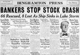 The stock market is on pace for its worst december since the great depression. The Great Depression Newspaper Headlines From The 1929 Stock Market Crash Click Americana