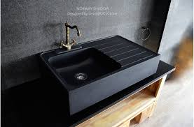 Get 5% in rewards with club o! 900mm Black Granite Stone Kitchen Sink Norway Shadow