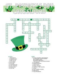 Schau dir angebote von crossword puzzles auf ebay an. St Patrick S Day Crossword Puzzle By Funfactory Tpt
