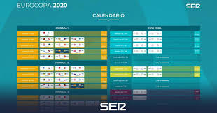 Los 20 primeros clasificados se conocieron en noviembre tras el final de la fase de grupos de la fase de clasificación y los otros 4 iban a conocerse en marzo, tras el play off de repesca. El Calendario De La Eurocopa 2020 Radio Valladolid Actualidad Cadena Ser