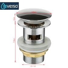 Learn how to replace it h. Silver Chrome G1 1 4 Pop Up Drainer Push And Seal Sink Drain Assembly Brass Bathroom Sink Drain Stopper No Leaking Vanity Vessel Sink Drain Stopper With Overflow Bathroom Fixtures Bathroom Sink Bathtub
