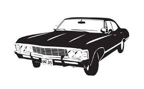 The Impala 67 Art Print Supernatural Impala Impala Supernatural