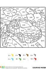 Vous ne pouvez pas utiliser. Coloriage Magique Ce1 Une Voiture Rouge