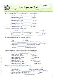 Resultat De Recherche D Images Pour Francais Pdf Verbe Etre Et Avoir Exercice Cm2 Exercices Conjugaison Conjugaison Cm2