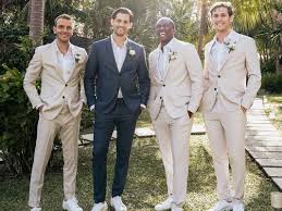 Mage male men's 3 pieces suit elegant solid one button slim fit single breasted party blazer vest pants set. 22 Best Men S Wedding Suits Of 2021