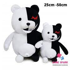 Dangan Ronpa Danganronpa Monokuma Anime Big Plushy Stuffed Toy Etsy In 2021 Monokuma Plush Bear Plush Toy Bear Plush