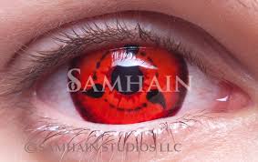 Sasuke Sharingan Single Lens Samhain Contact Lenses Naruto shippuden dojutsu rinnegan, sharingan, byakugan. sasuke sharingan single lens