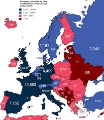 European countries by total wealth 2018 (billions USD) | Amazing maps,  Teaching history, History facts