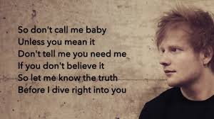 Ed Sheeran Dive Lyrics Youtube verse 2 you're a mystery i have travelled the world. ed sheeran dive lyrics youtube