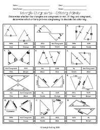 #6 grade math worksheets with answer key #right triangle congruence worksheet #similar figures worksheet answer key #identifying congruent triangles worksheet #congruent triangles. Triangle Congruence Coloring Activity By Jstalling Tpt