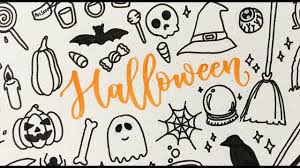 You'll love these spring flowers, halloween pumpkins, and christmas tree doodles. Halloween Doodles 60 Prompts Free Printable Sweet Planit