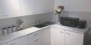 woman revamps her entire kitchen for