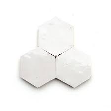 Weathered White Zellige 3 5 X4 X3 8 Hex In 2020 Weathered White Terracotta Tiles Cle Tile