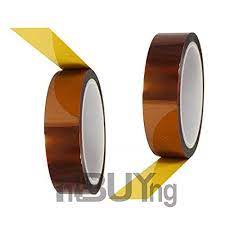 Intbuying 2 Rolls 10mm X 33m 100ft Koptan Tape High Tempe Heat Resistant Tape Heat Tape Thermal Tape