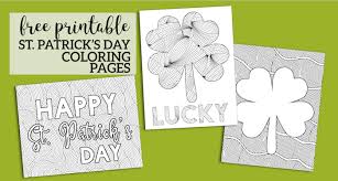 Patrick's day printables are a fun way to celebrate the wearing o' the green. Free Printable St Patrick S Day Coloring Sheets Paper Trail Design