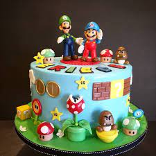 I will provide lots of cake photos, recipes and decorating instructions, cake supplies plus much more to help you. Super Mario Cake Super Mario Cake Mario Cake Mario Birthday
