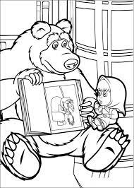 Masha always plays in the woods with her bear friend. Free Printable Masha And Bear Coloring Pages To Print And Color Masha And Bear Colo Bear Coloring Pages Kids Printable Coloring Pages Printable Coloring Pages