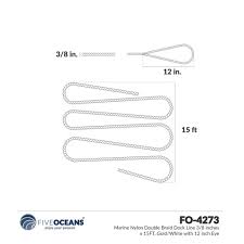 I got me braided dock lines from day 1 and have never looked back. Marine Nylon Double Braid Dock Line 3 8 Inches X 15ft Gold White With Five Oceans
