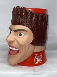 VTG Slim Jim Guy Head Face Promotional Beef Jerky Stick Display Mug Cup  Used