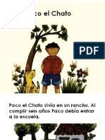 Las actividades donde se utilizará el vídeo se encuentran en el aula virtual dentro del libro actividades aprendiendo a leer en 1. Paco El Chato