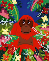 Orangutan By Nicole Wilson Orangutan Orangutang Art