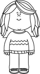 Black And White Children Clipart Image Result For Kids Clipart Black And White Black And White Girl Coloring Pages For Kids Kids Scrapbook