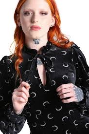 Hell Bunny Misty Moon Mujer Vestido Corto Negro-Blanco XS 95% Polyester,5%  Elastán : Amazon.es: Moda