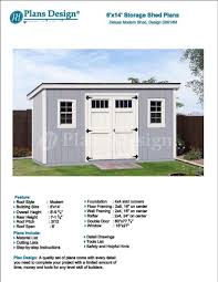 Maybe you would like to learn more about one of these? Building Blueprints 6 X 16 Deluxe Storage Shed Plans Modern Roof Style Design D0616m Project Plans Woodworking Project Plans Kits Ekoios Vn