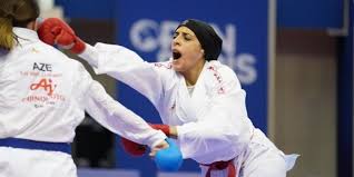 Egypt's feryal abdelaziz won gold in the women's kumite karate +61kg event at olympic games on saturday. Wfdvvrlttpn6jm