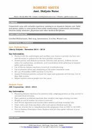 Dialysis Nurse Resume Samples Qwikresume