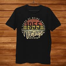 Zazzle have the perfect 65 years old gift for any occasion. 65th Birthday Gift Vintage 1955 Retro Bday 65 Years Old Shirt Teeuni Store