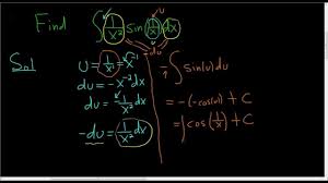 Integration With U Substitution The Antiderivative Of 1 X 2 Sin 1 X Maths Exam Math Videos Calculus