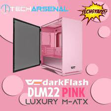 0.6mm spcc is painted to form the metal structure with impressive beauty. Darkflash Dlm22 Matx Black White Pink Mint Tempered Glass Gaming Case Shopee Philippines