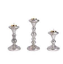 I especially love mercury glass candleholders. 3 Pcs Gold Mercury Glass Tealight Reversible Candle Holders Wedding Centerpieces Ebay