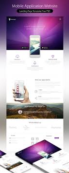 Download Free Mobile Application Landing Page Template Free Psd Download Psd Download Free Psd Resources For Designers Web App Design Landing Page Web Design