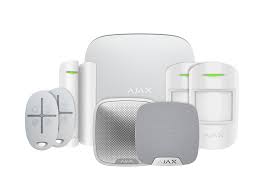 The kit consists of the hub, motion detector, opening detector and key fob with panic button. Ajax Kit 1 Plus House With Keyfobs Ajax Ajax