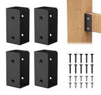 Mordx Confezione da 4 staffe per recinzione,Connettori per ringhiera del  ponte,Staffa per recinzione per collegare legno da 2" x 4" a pali in legno  ...
