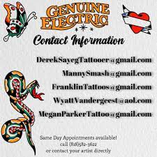 High quality tattoo studio dedicated to providing exceptional work. Genuine Electric Tattoo Home Facebook