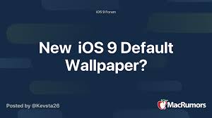 Velkommen til bts historiske arkiv! New Ios 9 Default Wallpaper Macrumors Forums
