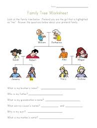 Family Tree Worksheet For Kids Family Tree Worksheet Family Tree Exercise Family Worksheet
