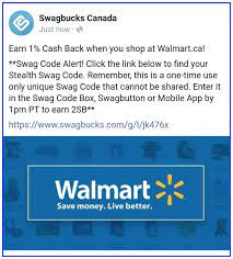 Swagbucks New Swagcode 3 Canada Code At Swagbucks Com Shop Store 334 Walmart Coupons Expires Tuesday 02 July 2019 1 00 P Walmart Coupon Swagbucks Coding