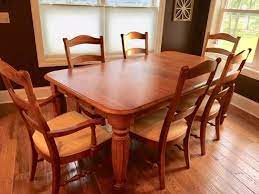 Cochrane Wood Dining Set 700 Huron Furniture For Sale Sandusky Oh Shoppok Solid Wood Dining Set Dining Table Makeover Solid Wood Dining Room