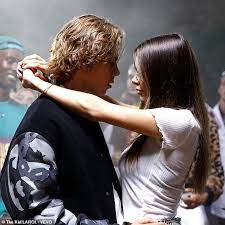 He is 16 years old. Aussie Rapper The Kid Laroi Gets Cosy With American Porn Star Lana Rhoades In Lil Mosey Music Video Daily Mail Online