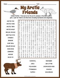 Kids, as well as adults, love these word searches. Arctic Animals Word Search Puzzle Worksheet Activity By Puzzles To Print