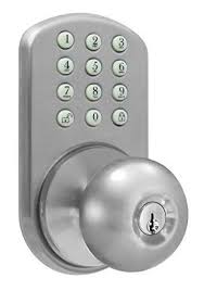 Electronic Keypad Keyless Entry Lock Digital Interior Door Security Satin Nickel Milocks With Images Keyless Entry Door Locks Keyless Door Lock Keypad Door Locks