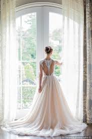 A Line Wedding Dress With Blush Underlay And Lace Back By Veronica Photography A Line Wedding Dress Wedding Dresses Wedding Dresses Blush