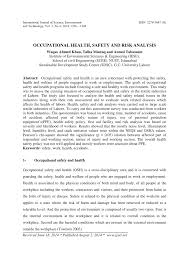 See full list on othm.org.uk Pdf Occupational Health Safety And Risk Analysis
