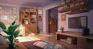 Room Background Hd Wallpaper Download Anime House Glamorous Living Room Home