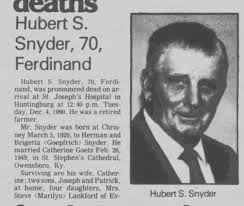 Hubert Snyder's Instagram, Twitter & Facebook